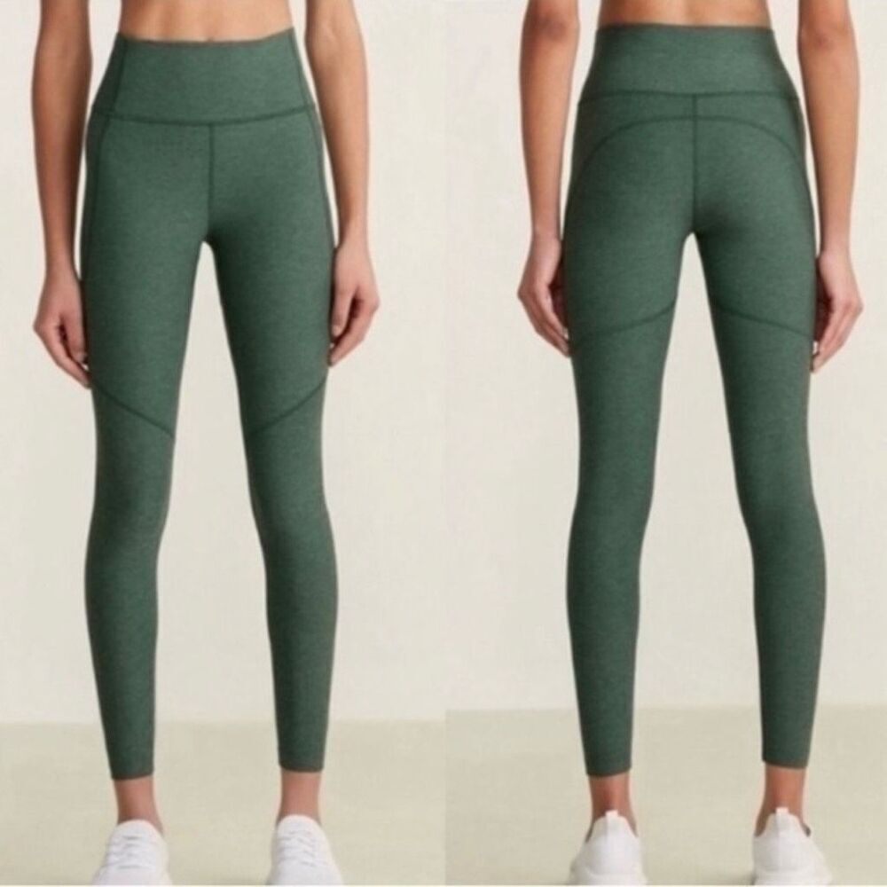 Outdoor Voices OV Warmup 7/8 Leggings (Heather Hunter Green) - Small